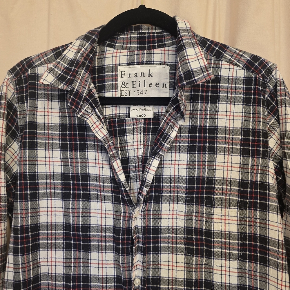 Frank & Eileen Women's Large Plaid Button Down Shirt